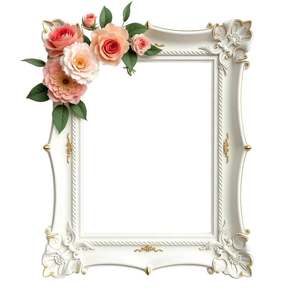 Elegant Floral Frame